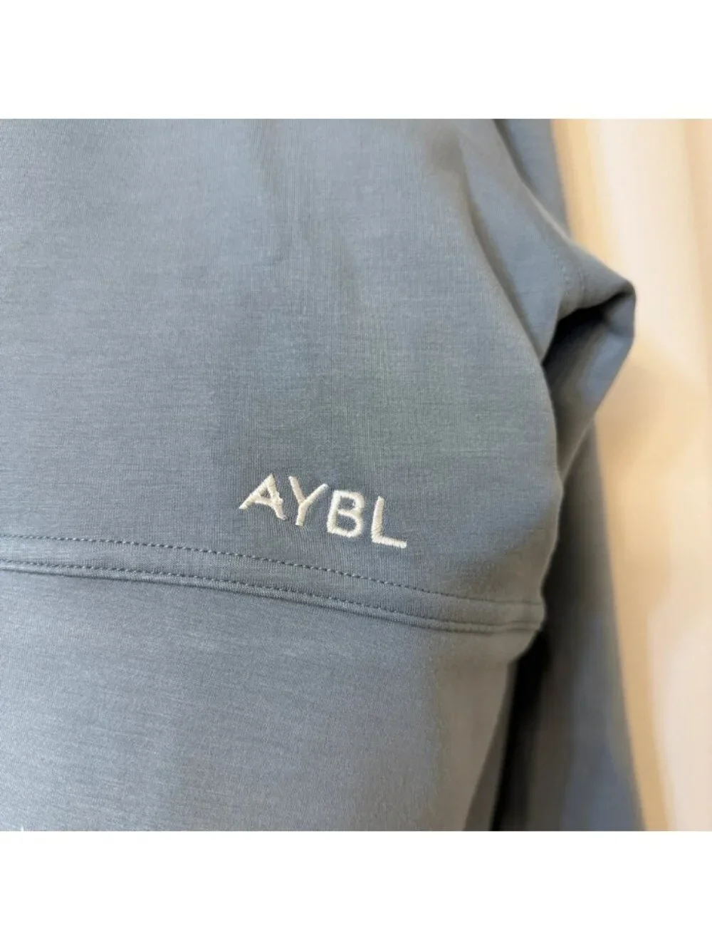 AYBL Oversized Cropped Jumper Sweatshirt Blue Small NWT